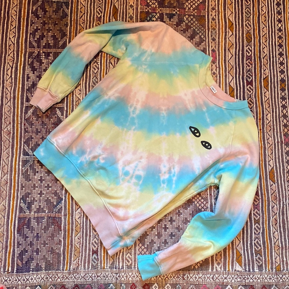 Clare V Multicolor Tie-Dye Sweatshirt